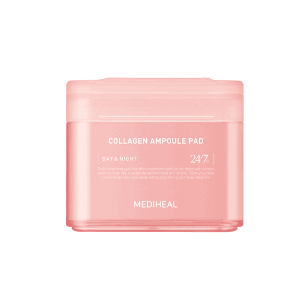 [HÀNG CÔNG TY] MEDIHEAL Toner Pad 100 MIếng - Collagen Ampoule (Hồng)